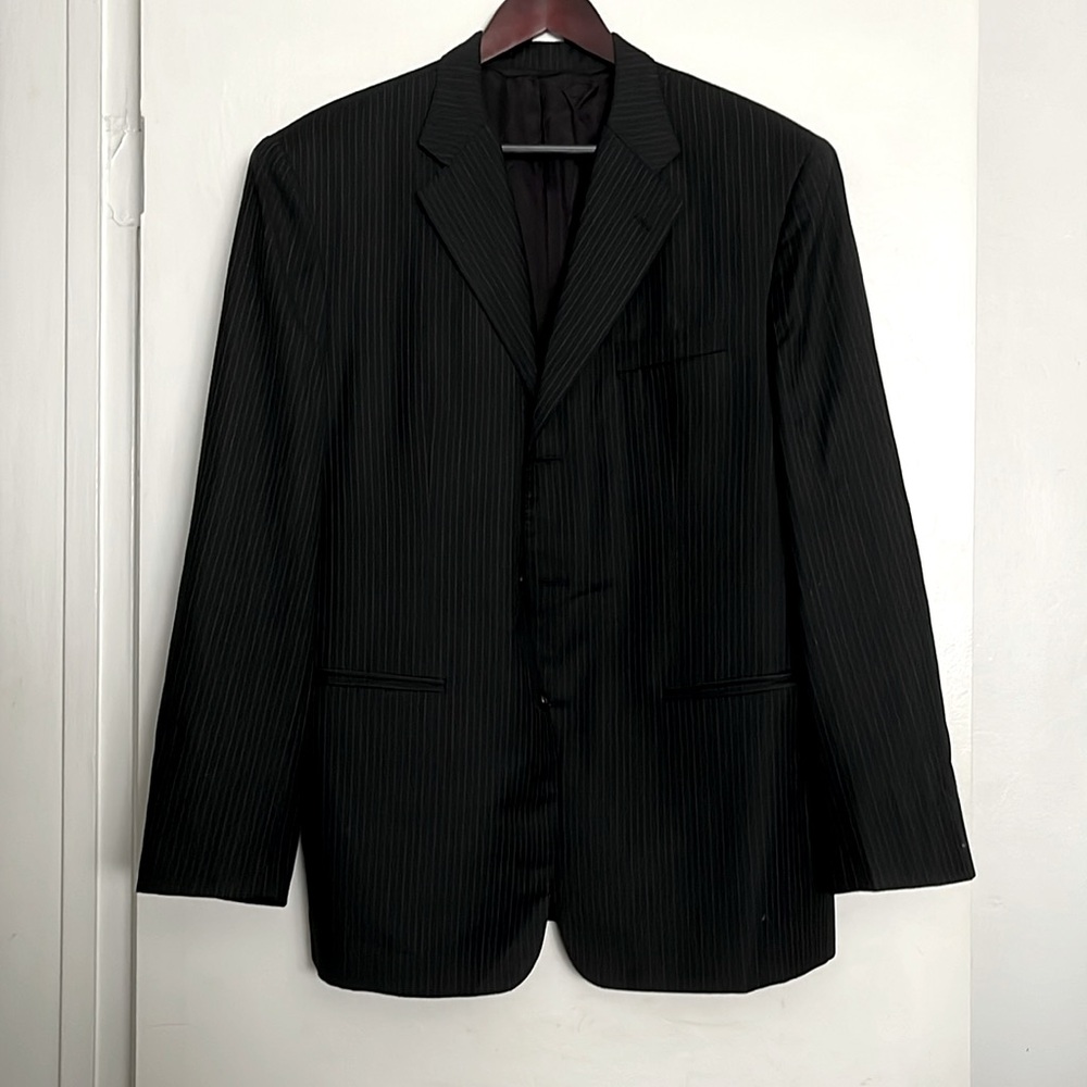 Men's Bespoke Wool Pinstripe Suit